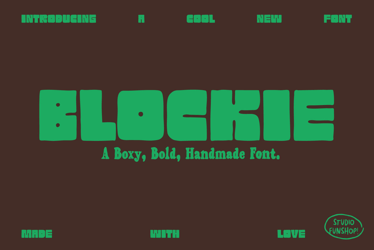 Blockie - Hand-lettered Display Font