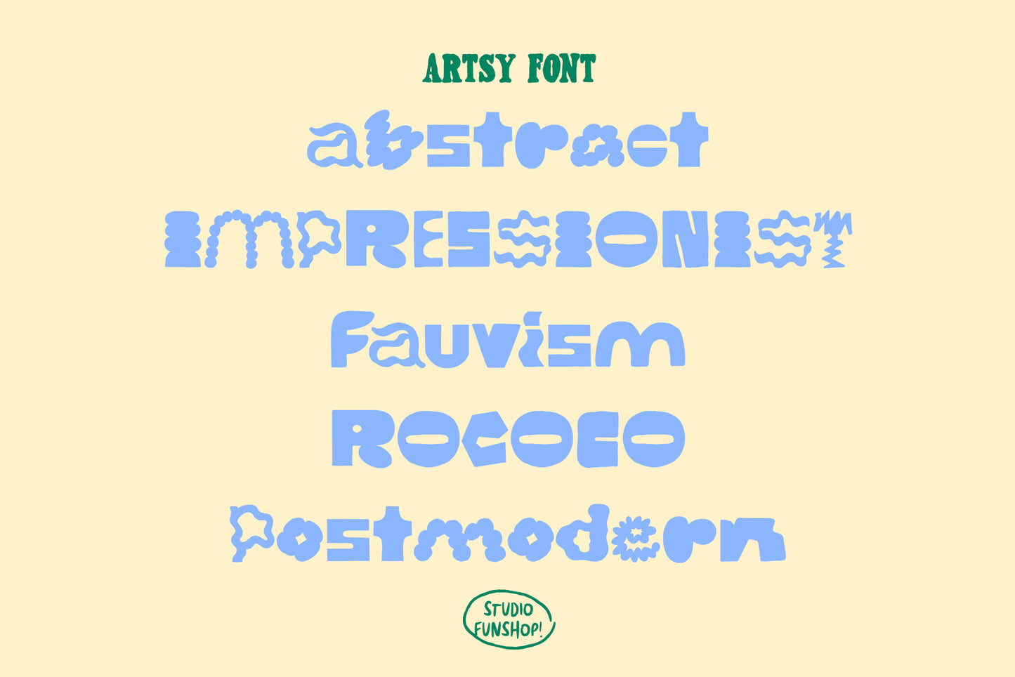 Artsy - Bold Hand-lettered Display