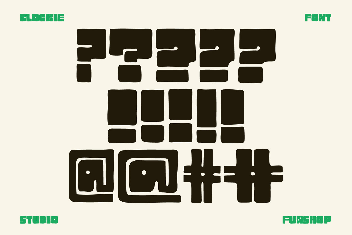 Blockie - Hand-lettered Display Font