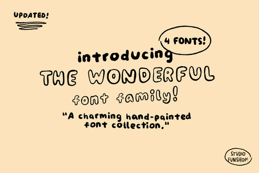 Wonderful - Handwriting Font Family