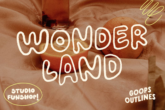 Goops Outlines - Handwritten Font