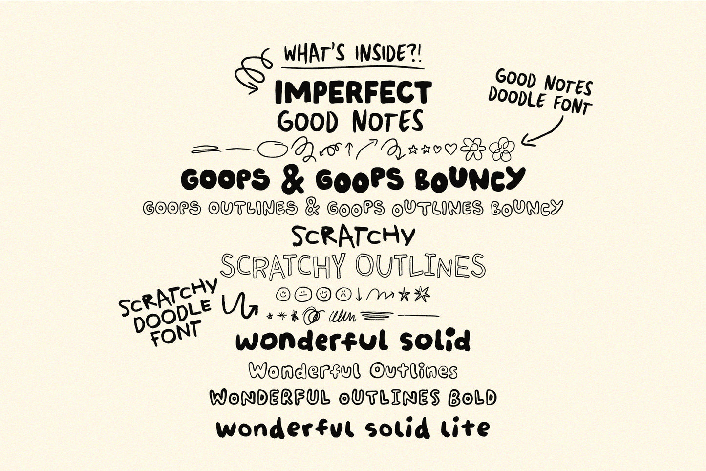 Imperfectionist Handwriting Font Kit