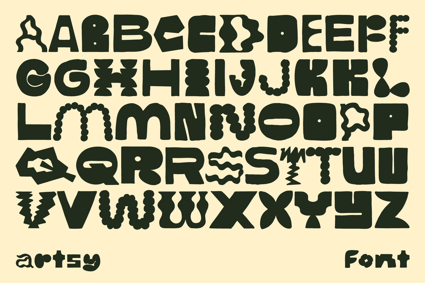 Artsy - Bold Hand-lettered Display