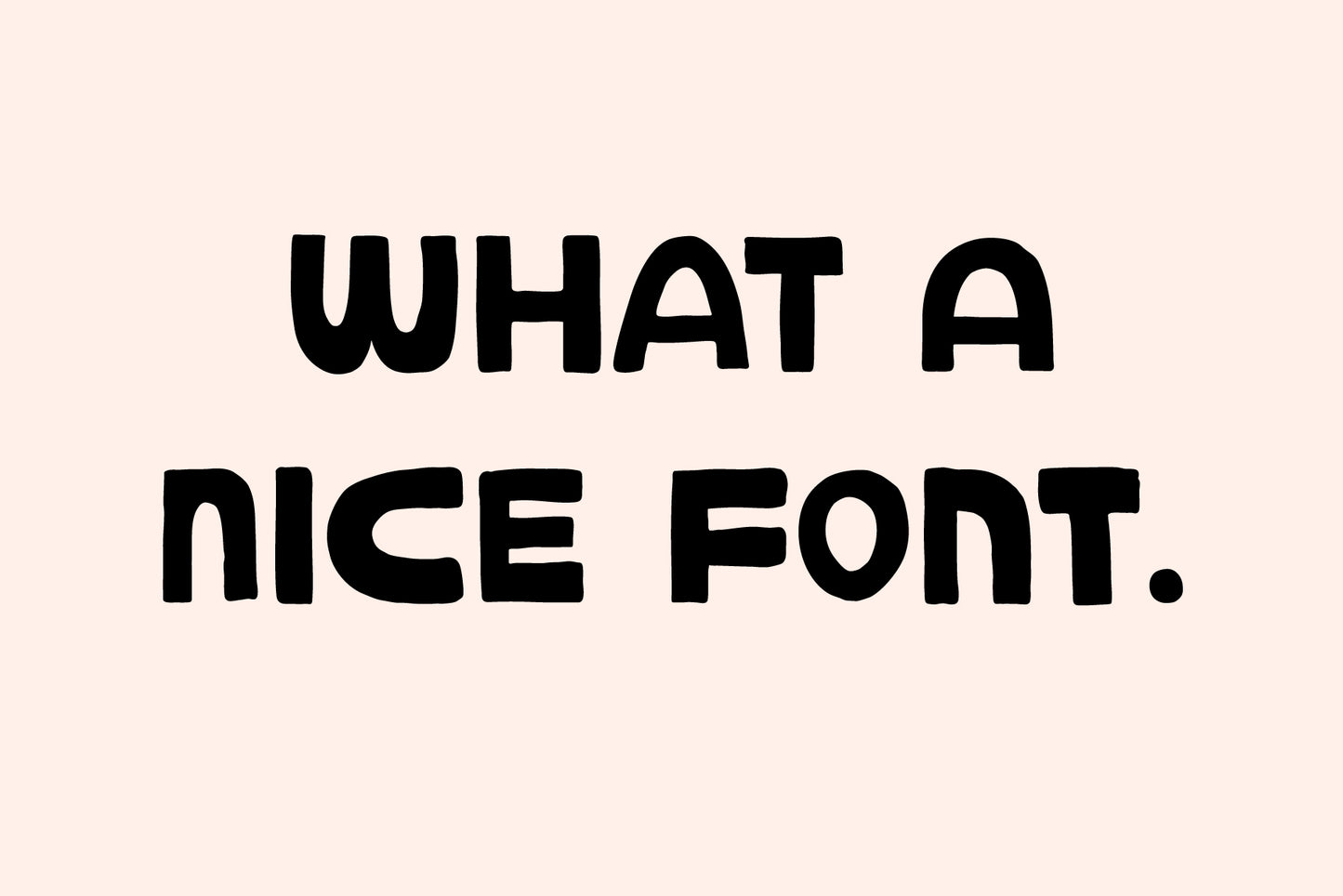 Smoothie Font - Hand Drawn Sans Serif
