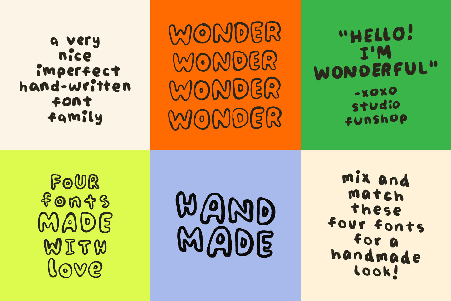 Wonderful - Handwriting Font Family