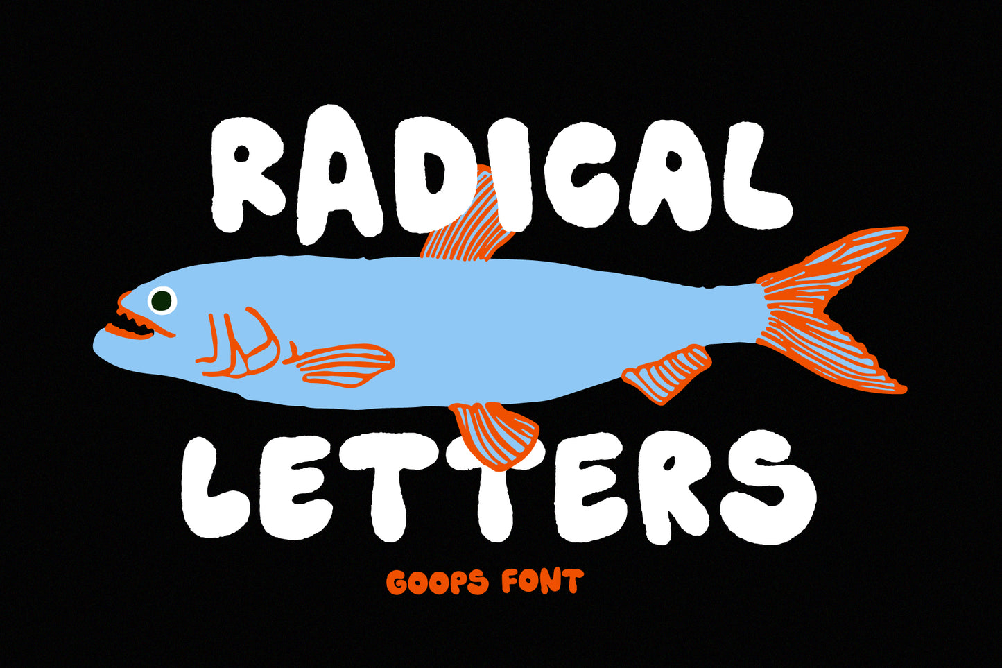 Goops - A handwriting bubble font