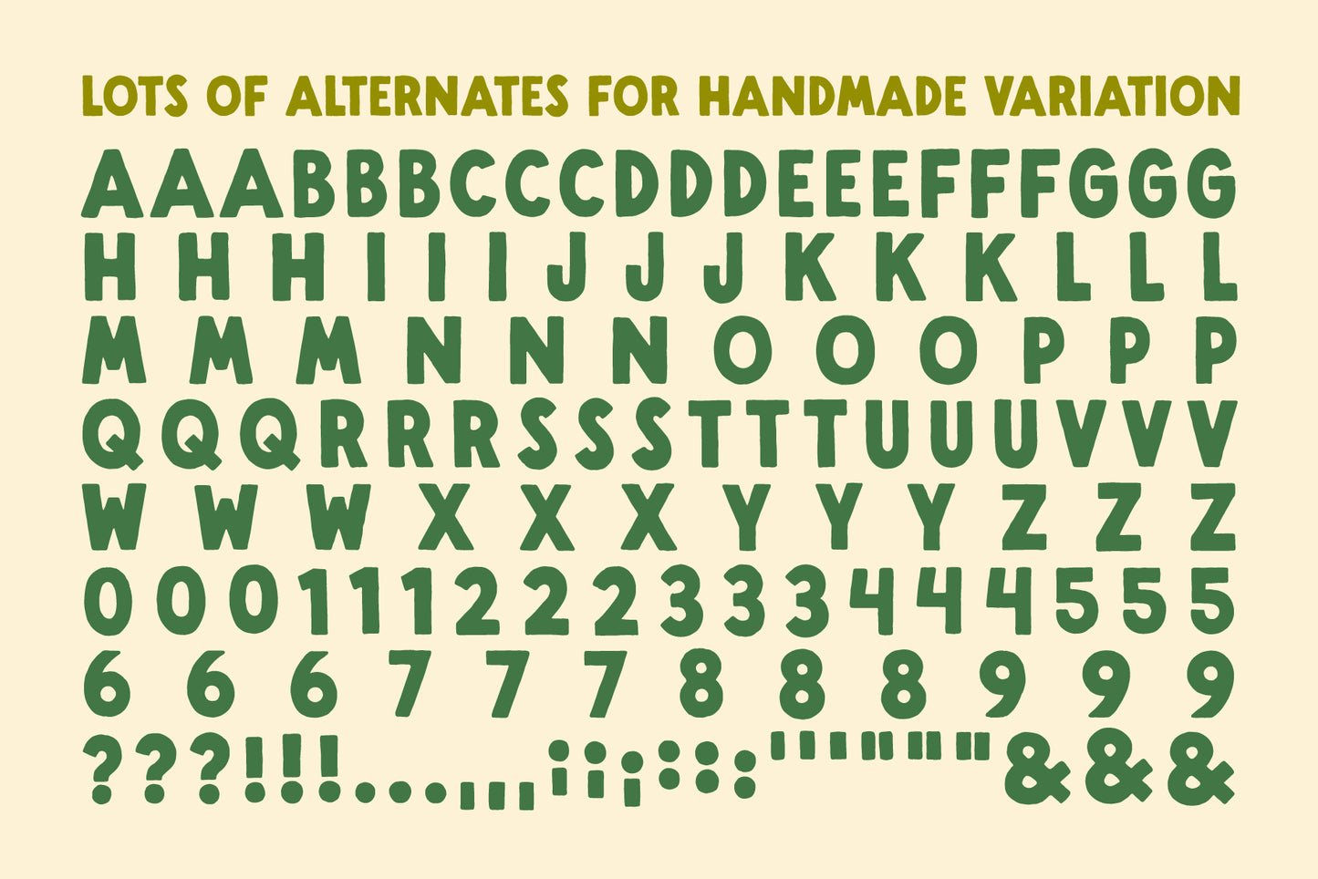 Handmade Sans - A Handlettered Font