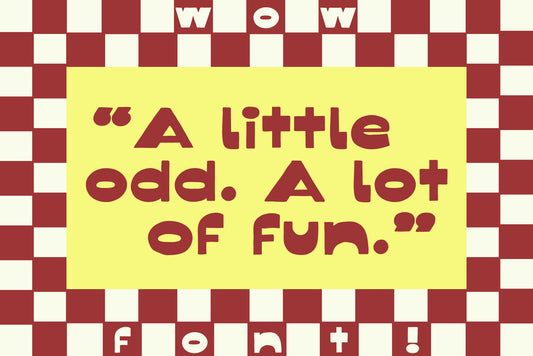 Quirkie - Reverse Contrast Font