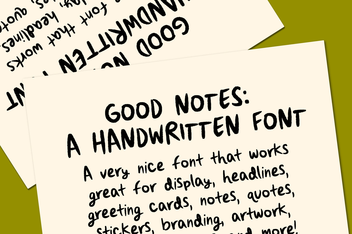 Good Notes - A Handwriting Font Set