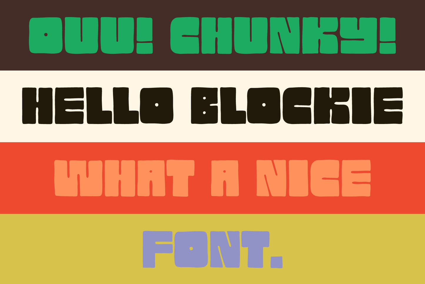 Blockie - Hand-lettered Display Font