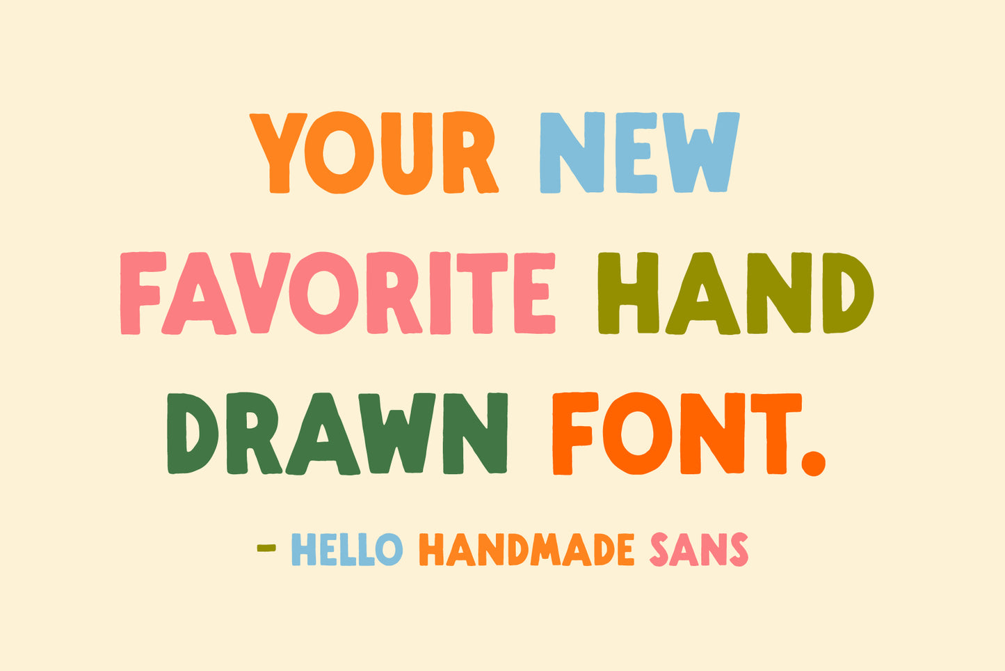 Handmade Sans - A Handlettered Font