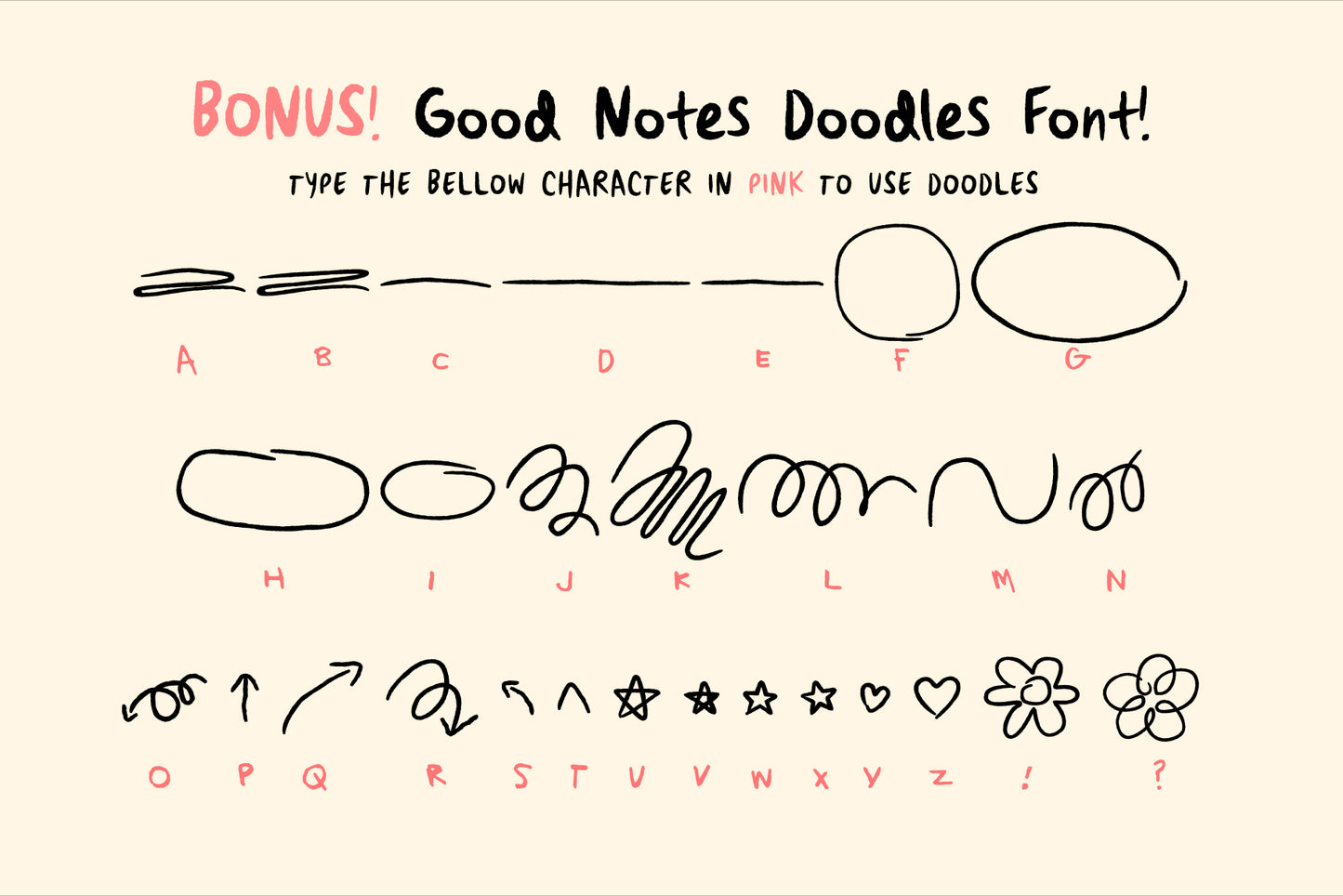 Good Notes - A Handwriting Font Set