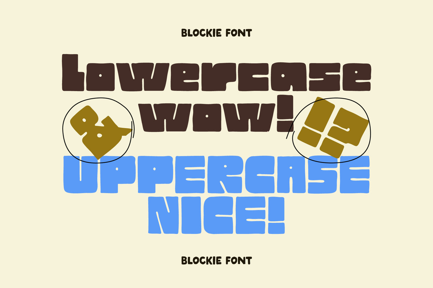 Blockie - Hand-lettered Display Font