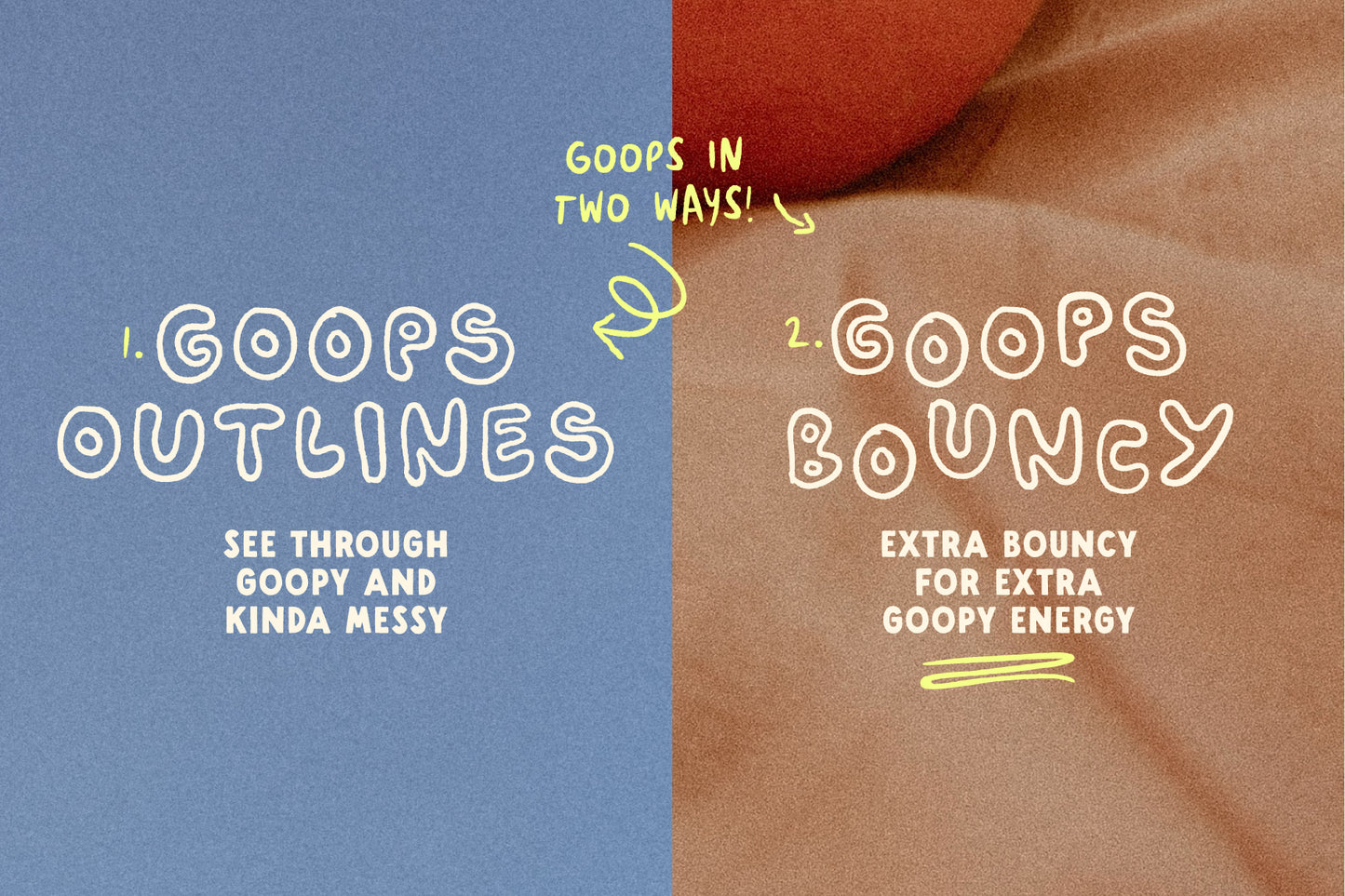 Goops Outlines - Handwritten Font