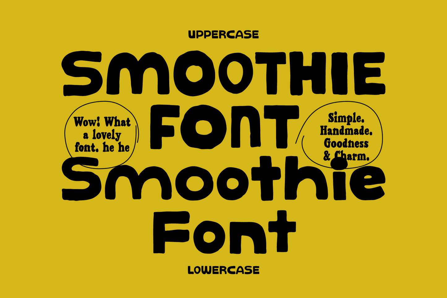Smoothie Font - Hand Drawn Sans Serif