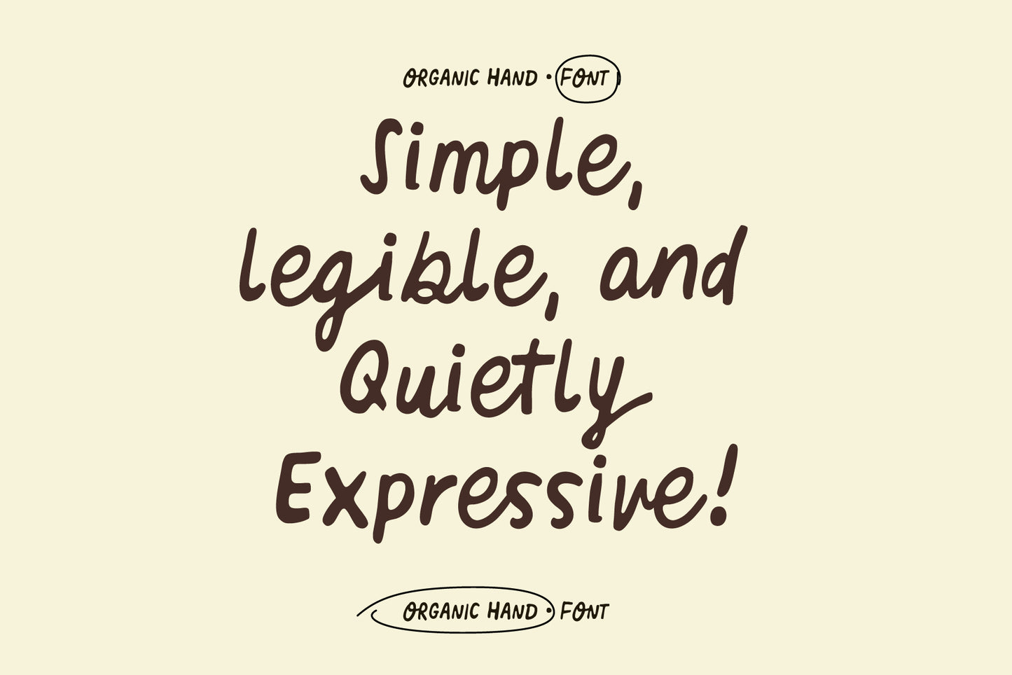 Organic Hand - Semi-script Font