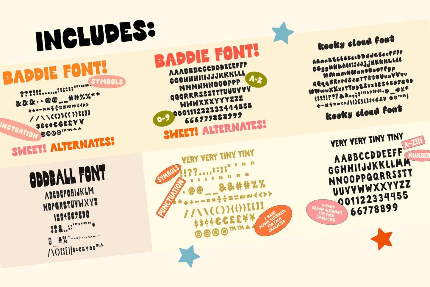 Hand-lettering Kit - Unique Fonts