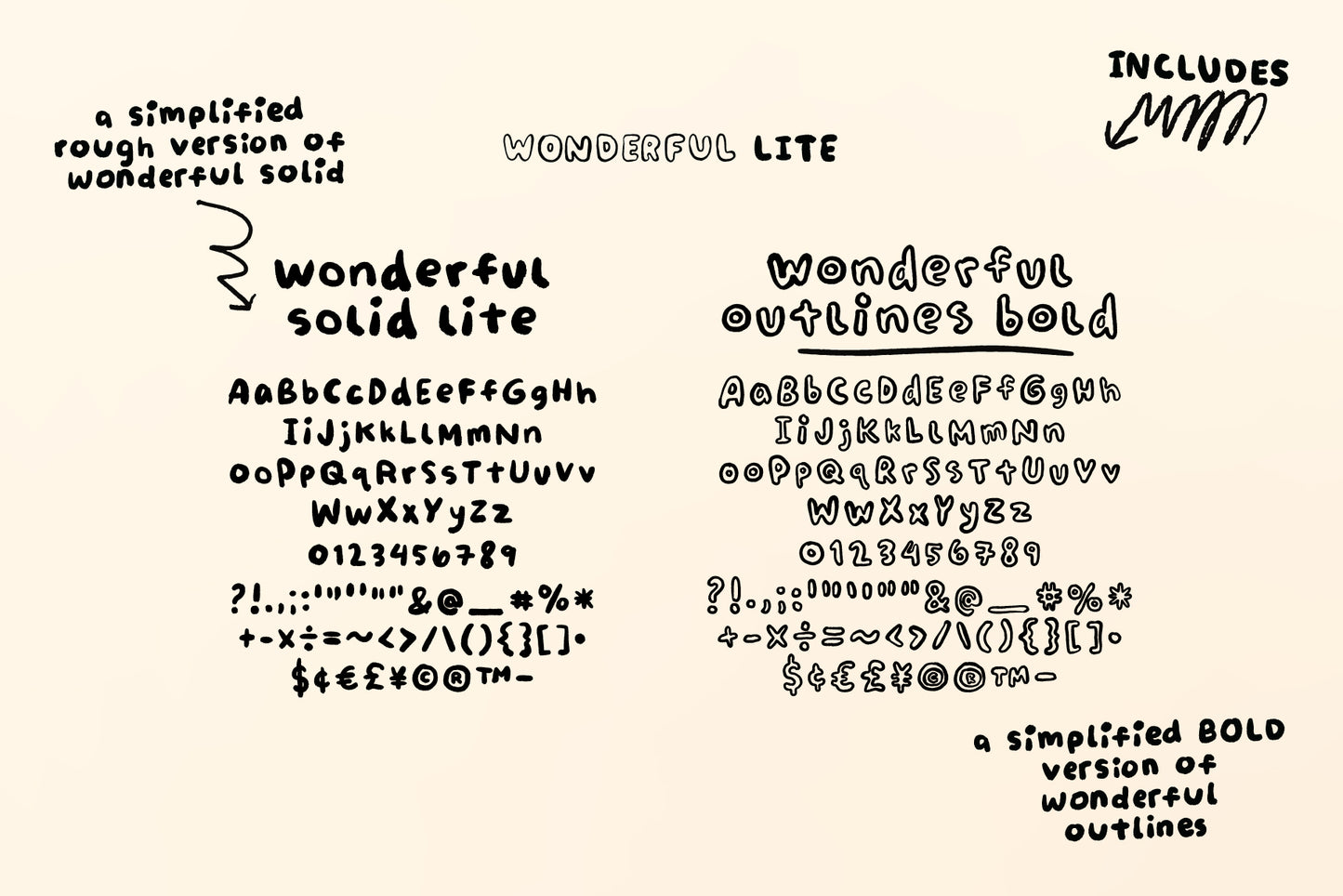 Wonderful - Handwriting Font Family