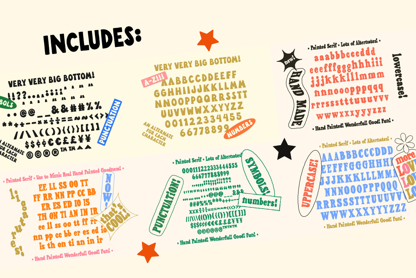 Hand-lettering Kit - Unique Fonts