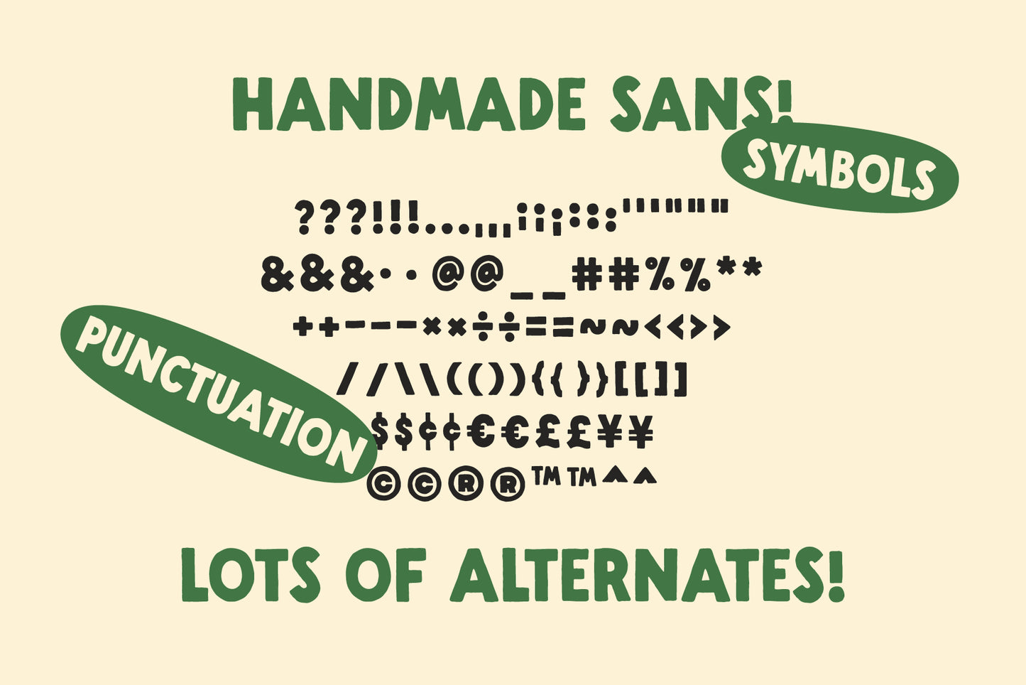 Handmade Sans - A Handlettered Font