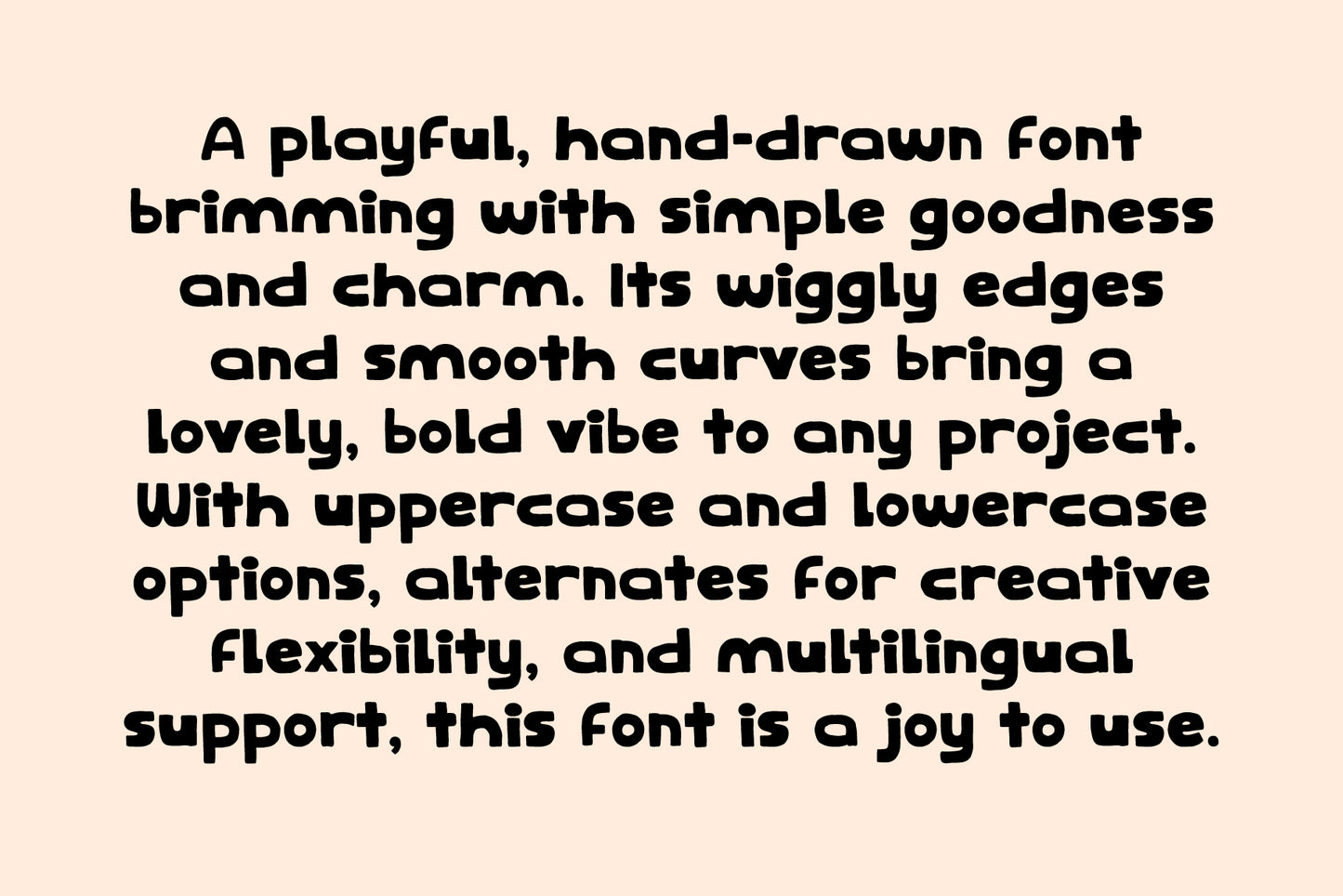 Smoothie Font - Hand Drawn Sans Serif
