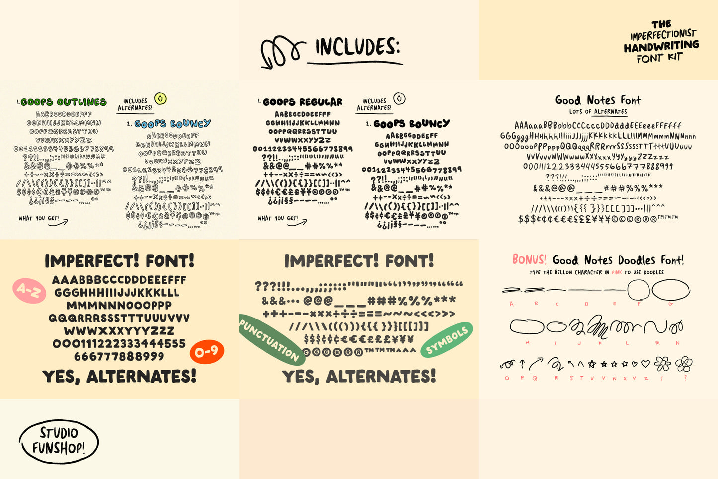 Imperfectionist Handwriting Font Kit