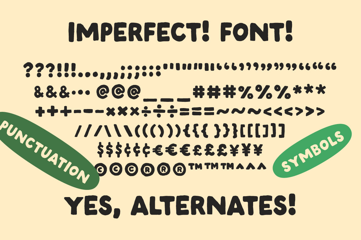 Imperfect - A Handwritten Sans Serif