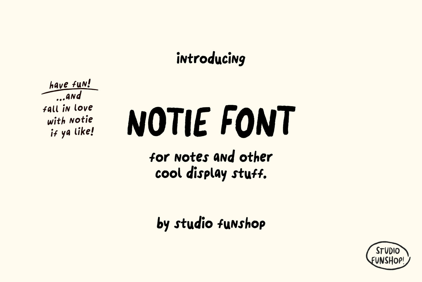 Notie - A Handwriting Font