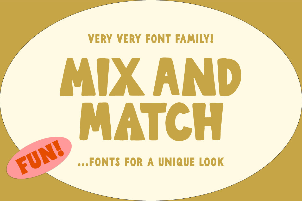 Very Font Family - Unique Retro Hand-lettered
