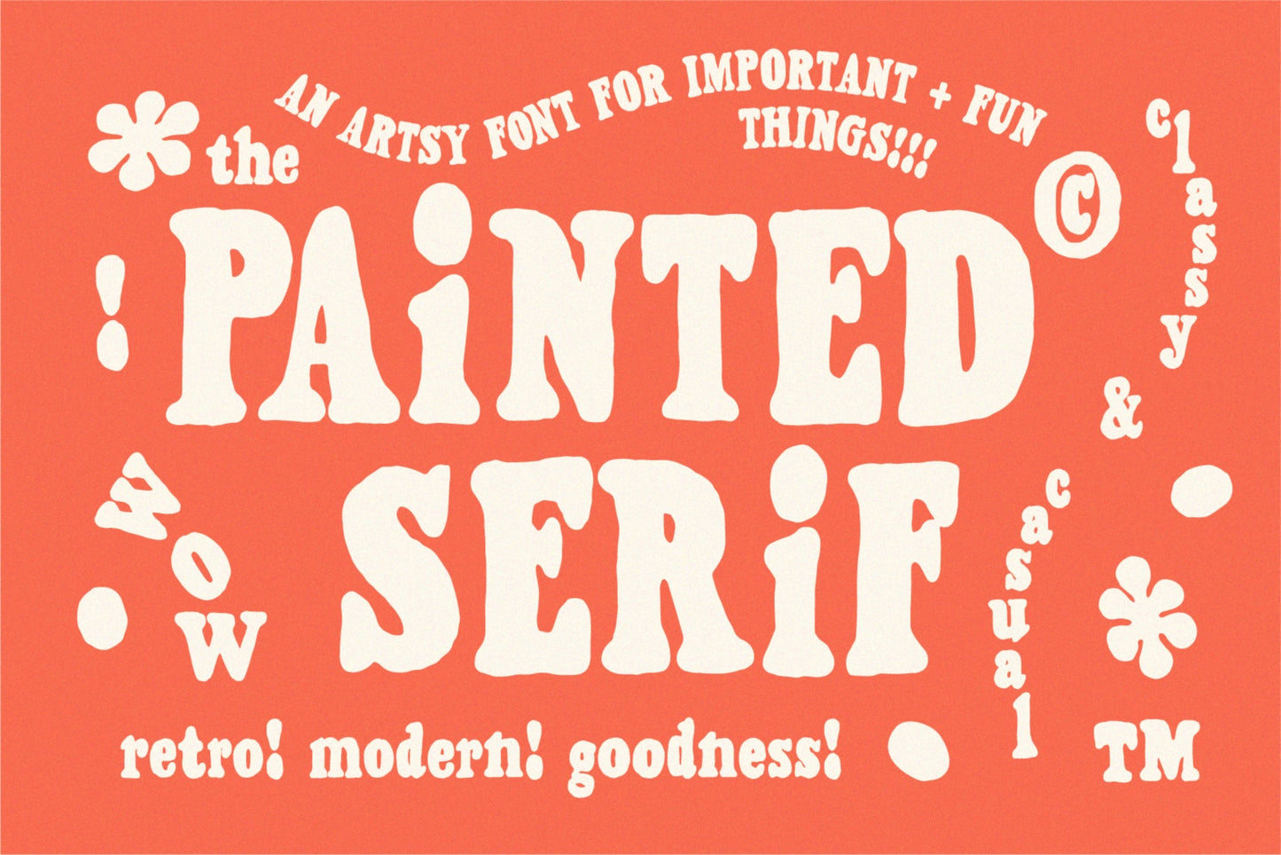 Painted Serif - Hand-lettered Font