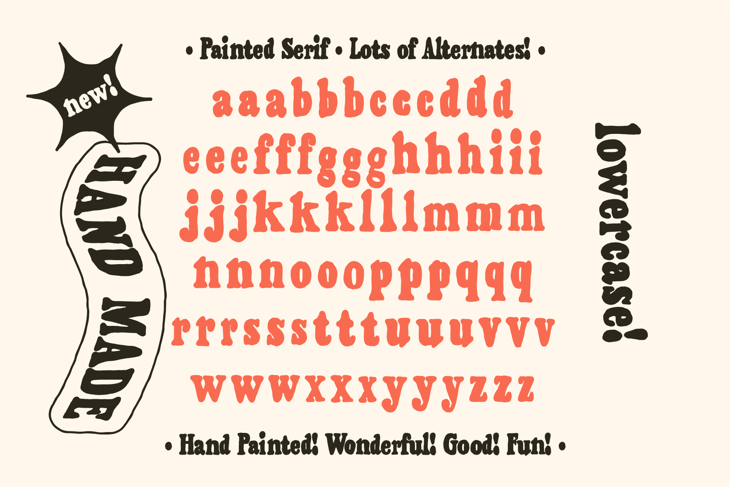 Painted Serif - Hand-lettered Font