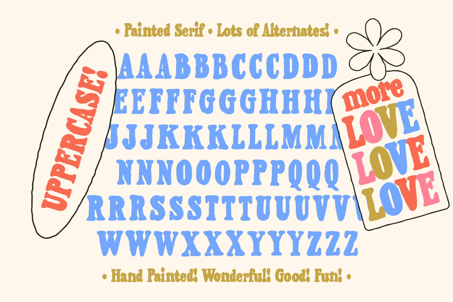 Painted Serif - Hand-lettered Font