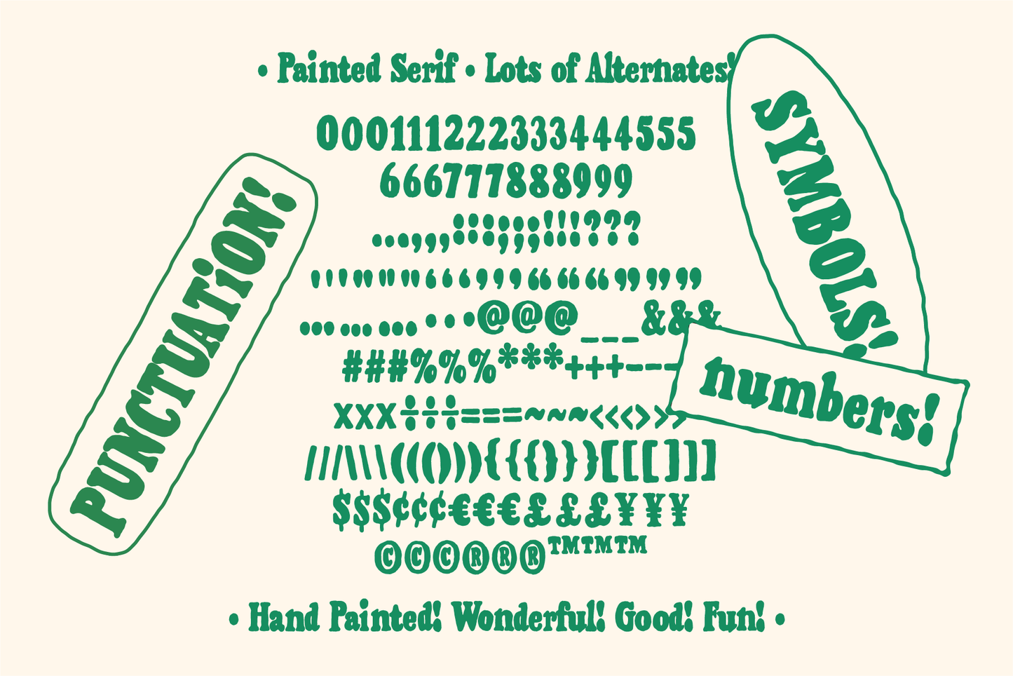 Painted Serif - Hand-lettered Font