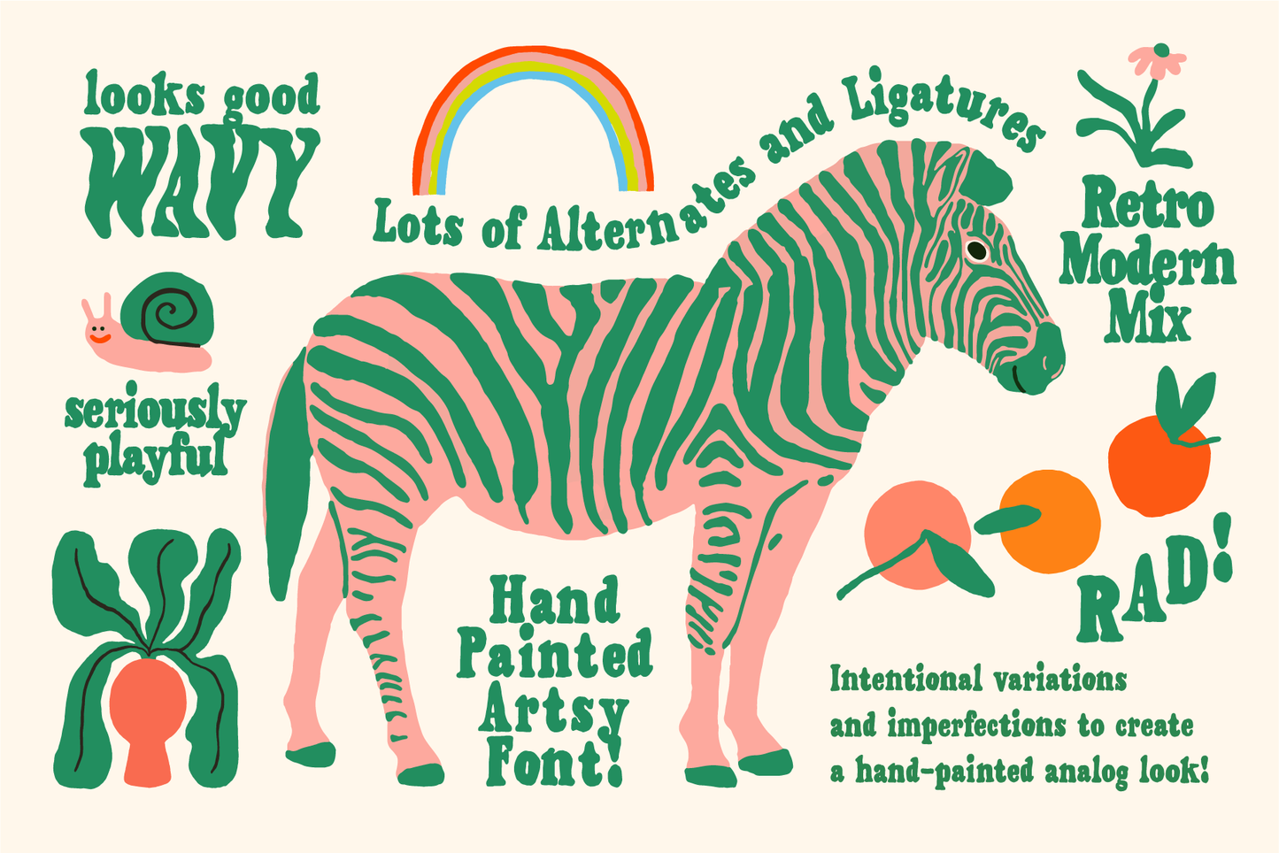 Painted Serif - Hand-lettered Font