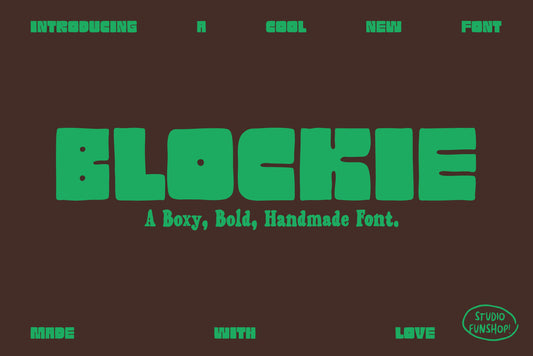Blockie - Hand-lettered Display Font