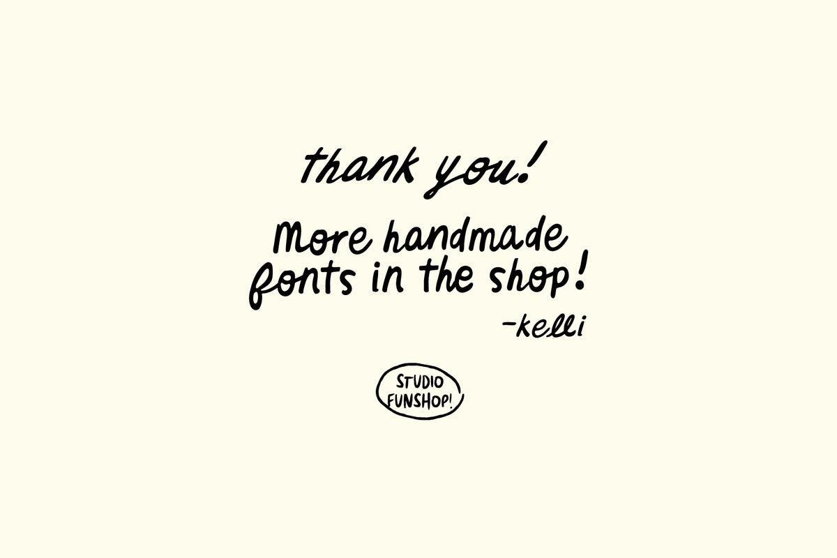 Simi Script Font Organic Hand - Semi-script Font – Hello Funshop