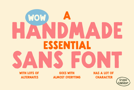 Handmade Sans - A Handlettered Font