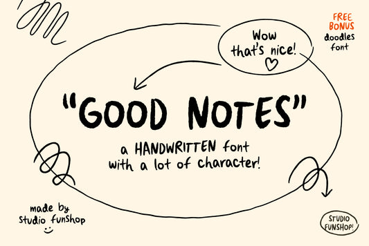 Good Notes - A Handwriting Font Set
