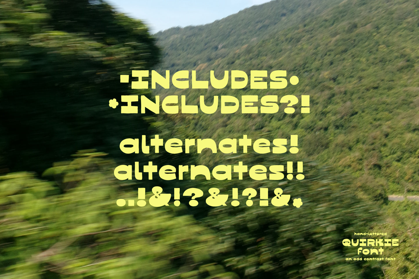 Quirkie - Reverse Contrast Font