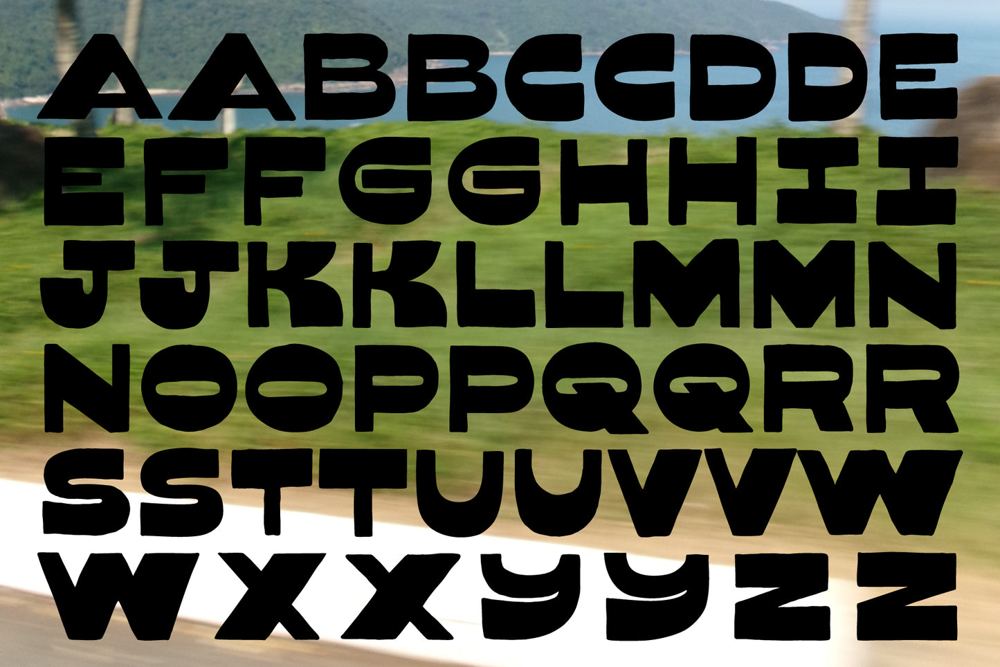 Quirkie - Reverse Contrast Font