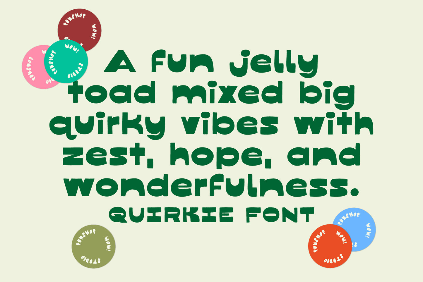Quirkie - Reverse Contrast Font