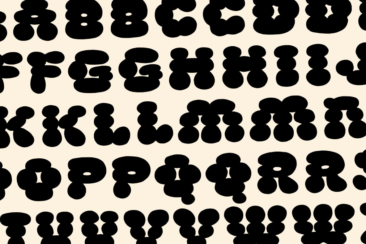 Puffie - Bold Handmade Bubble Font