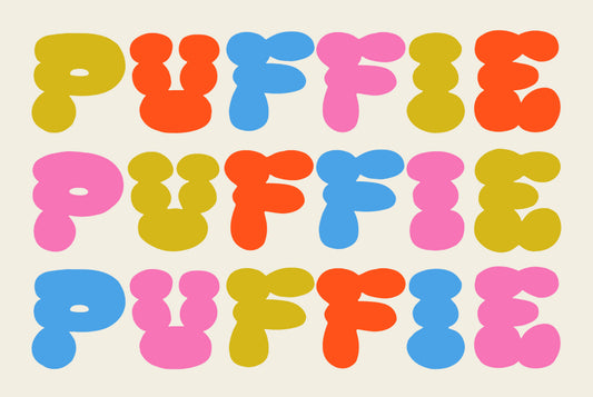 Puffie - Bold Handmade Bubble Font