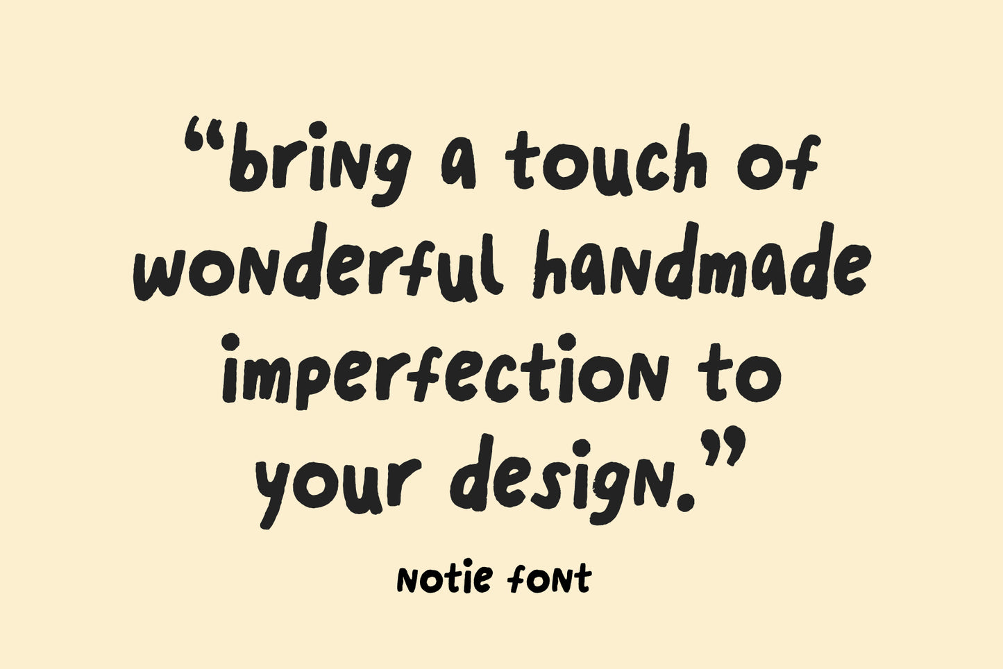 Notie - A Handwriting Font