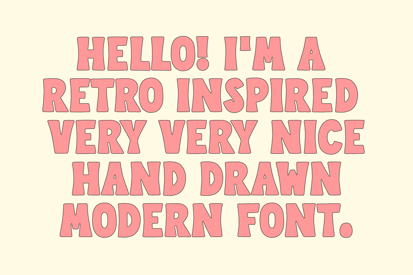 Very Font Family - Unique Retro Hand-lettered
