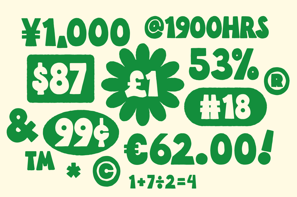 Very Font Family - Unique Retro Hand-lettered