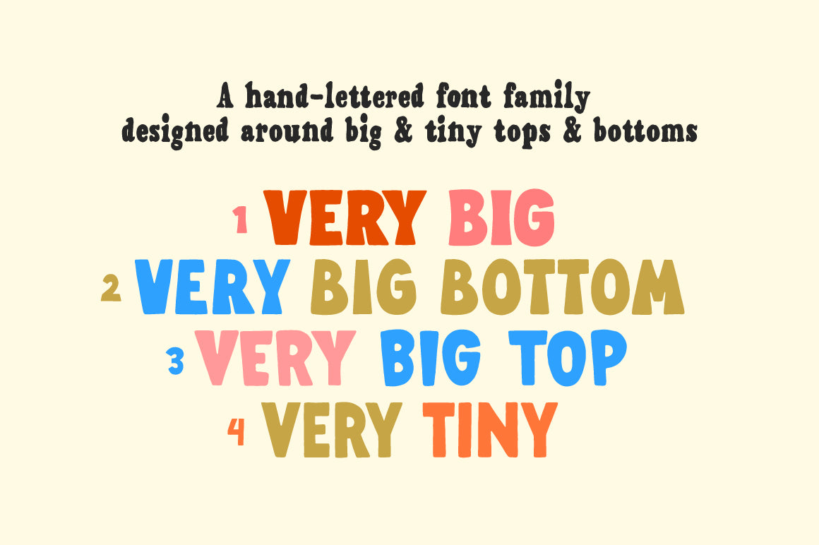Very Font Family - Unique Retro Hand-lettered