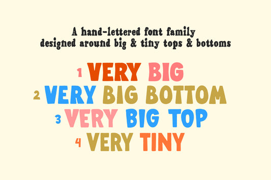 Very Font Family - Unique Retro Hand-lettered