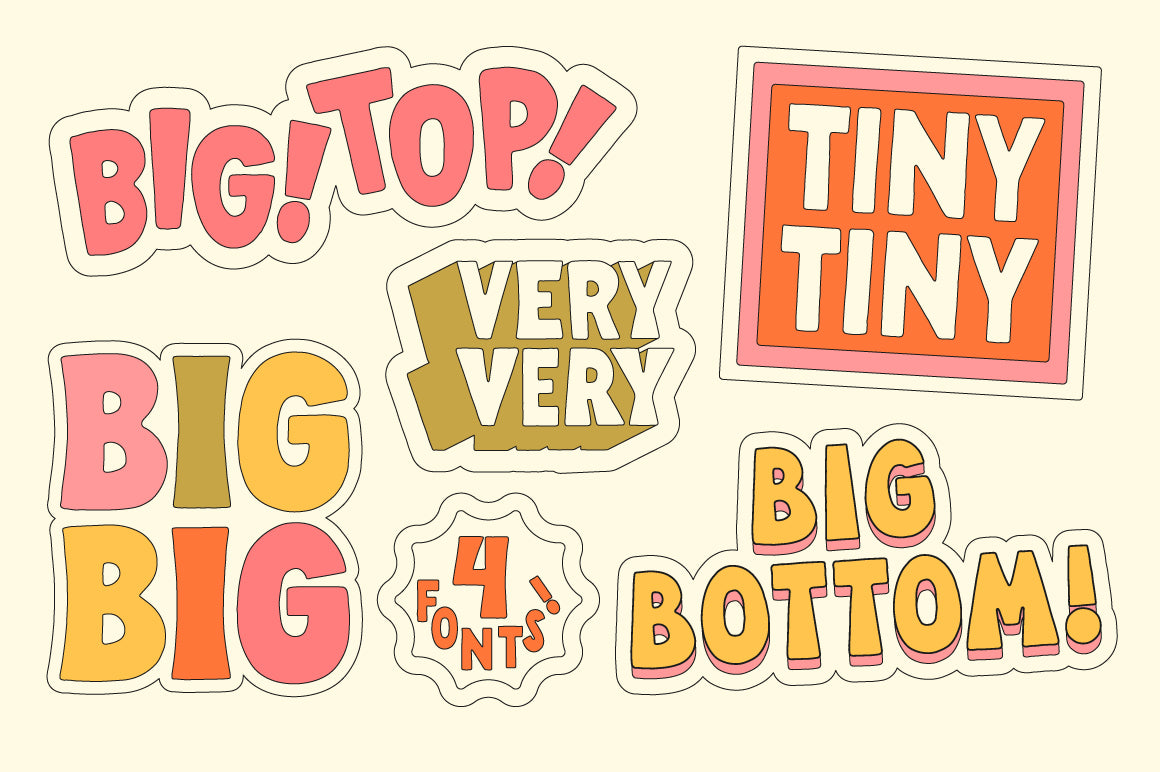 Very Font Family - Unique Retro Hand-lettered