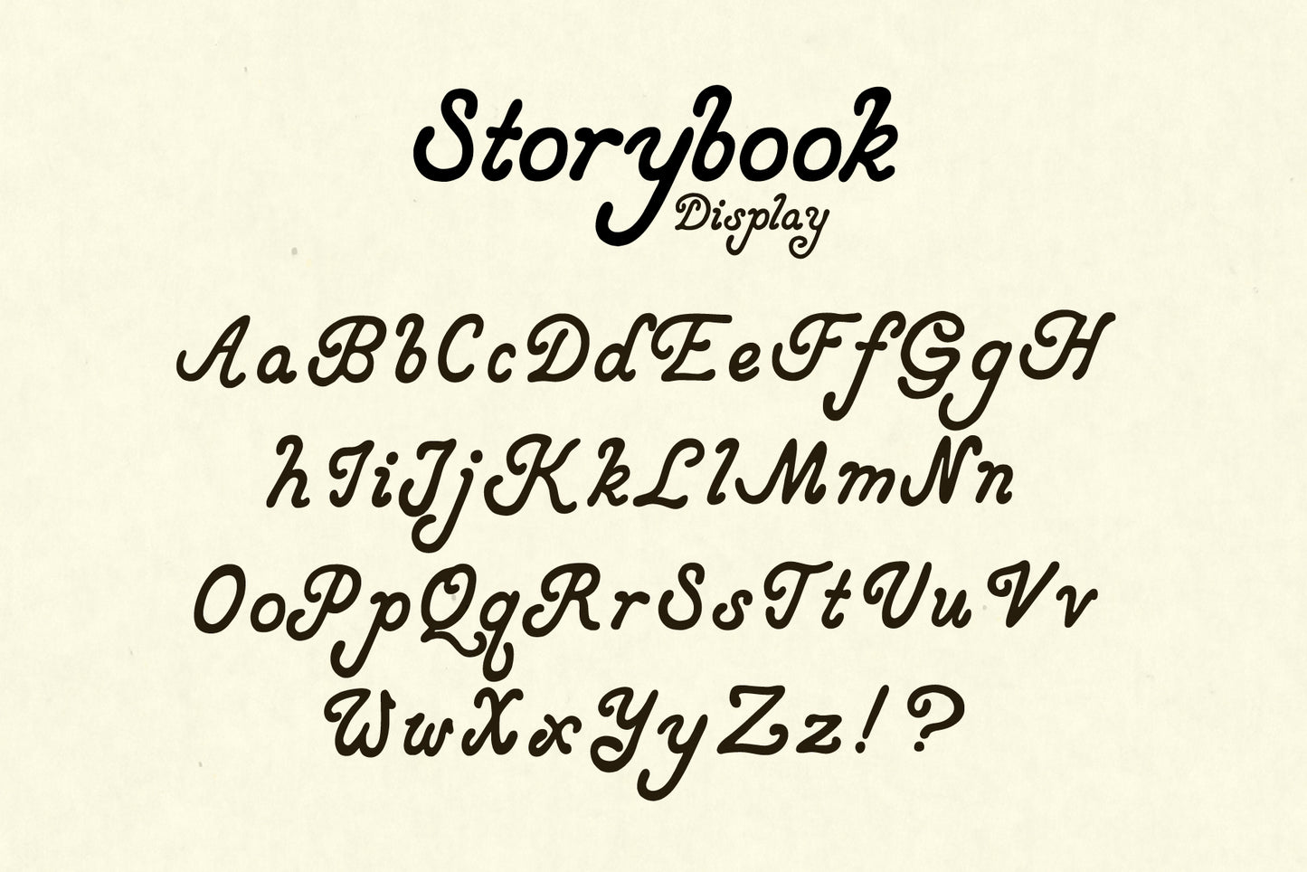 Storybook - Retro Hand-drawn Italic